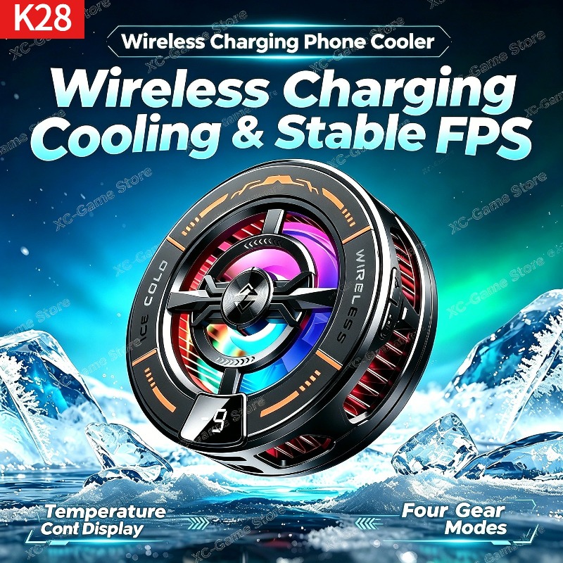 Gaming Accessories For Android - K28 Magnetic Semiconductor Phone Cooler with