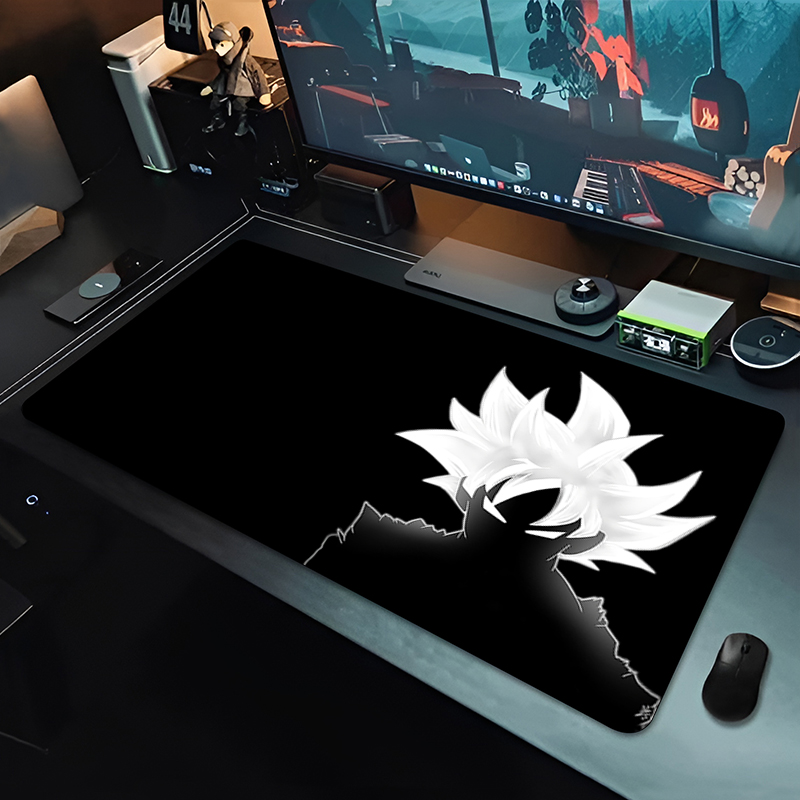 Gaming Accessories For Table - DBZ Black Anime Mouse Pad Dragon