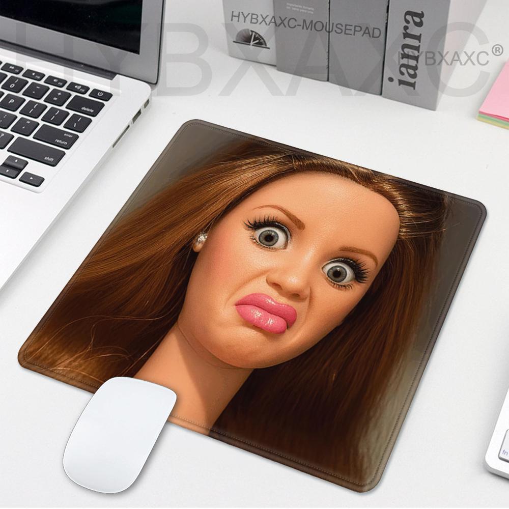 Gaming Accessories For Table - Cute Funny Doll Face Mouse Pad