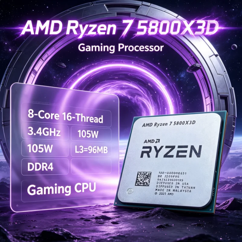 Amd Cpu Ryzen 7 - AMD R7 5800X3D 96 MB 105W