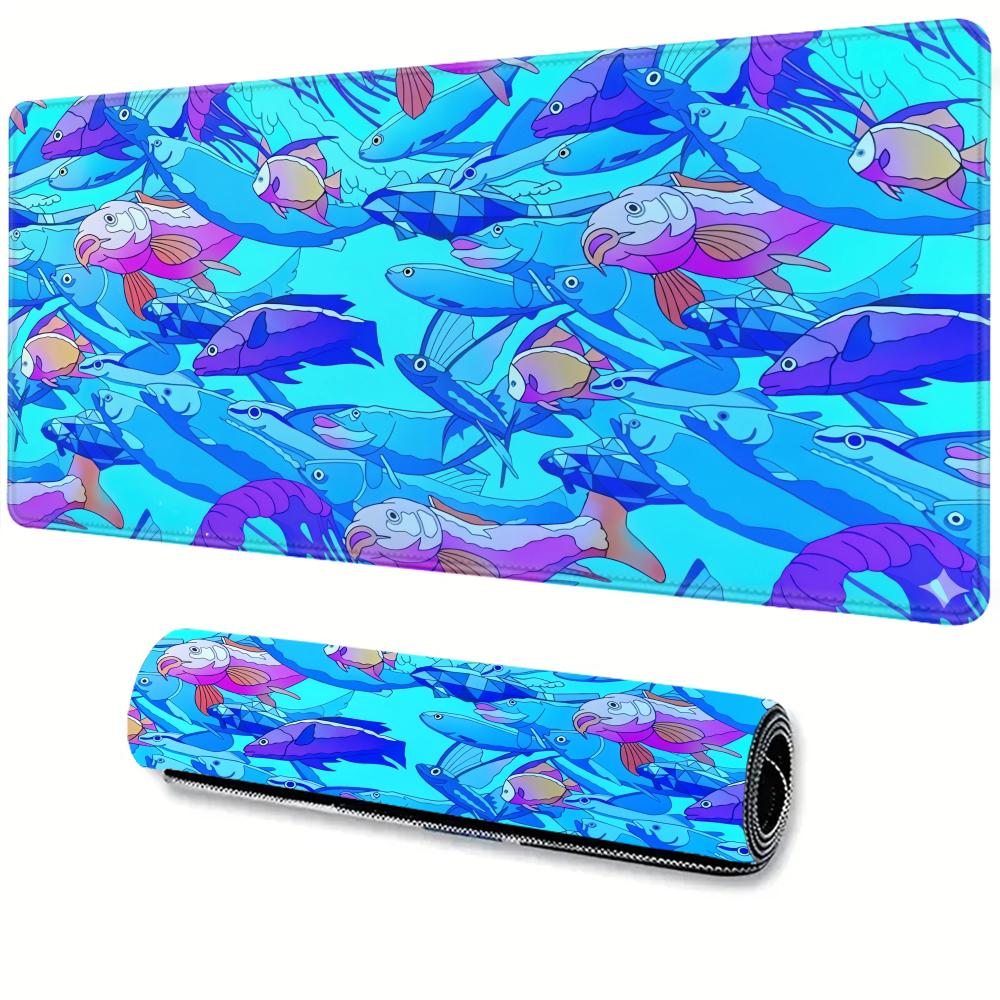 Gaming Accessories For Table - HD Printing Fish Rubber Mouse Pad