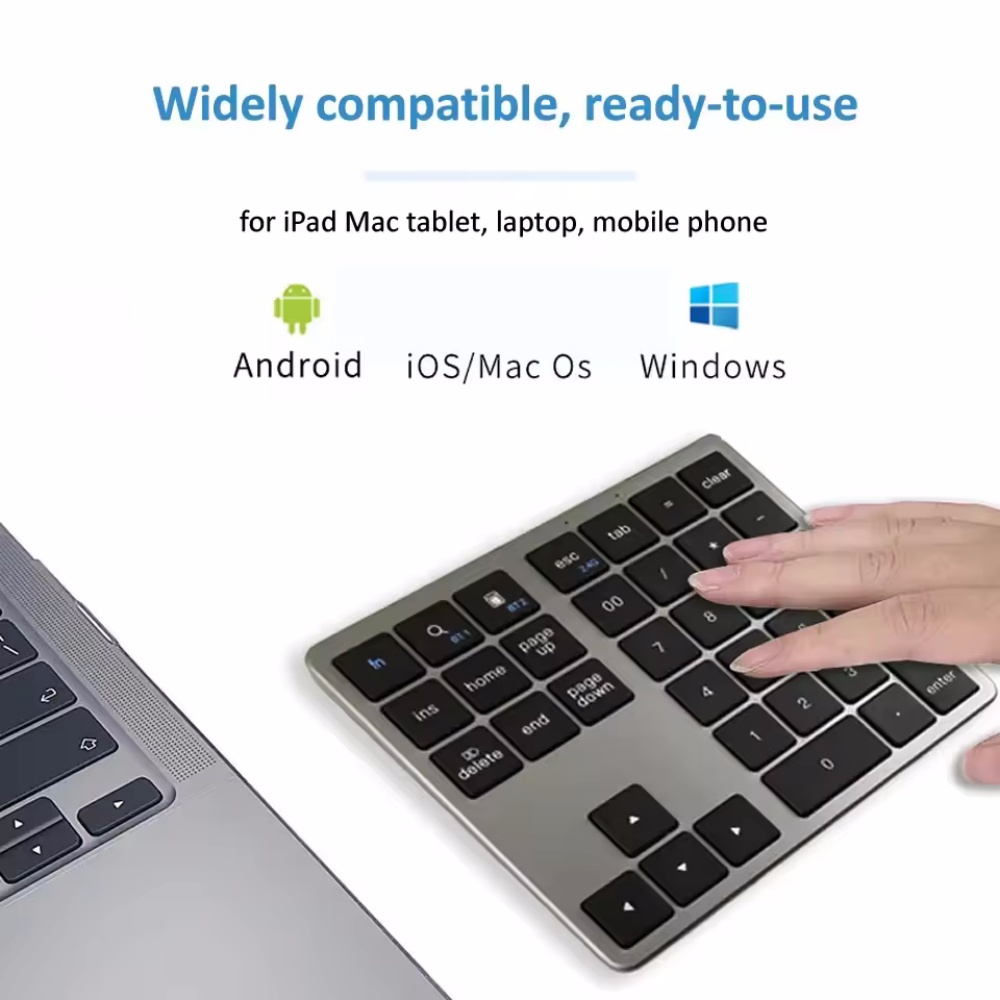 2.4Ghz Wireless + Bluetooth Nu - đánh giá và giá Keyboard Numpad Separate