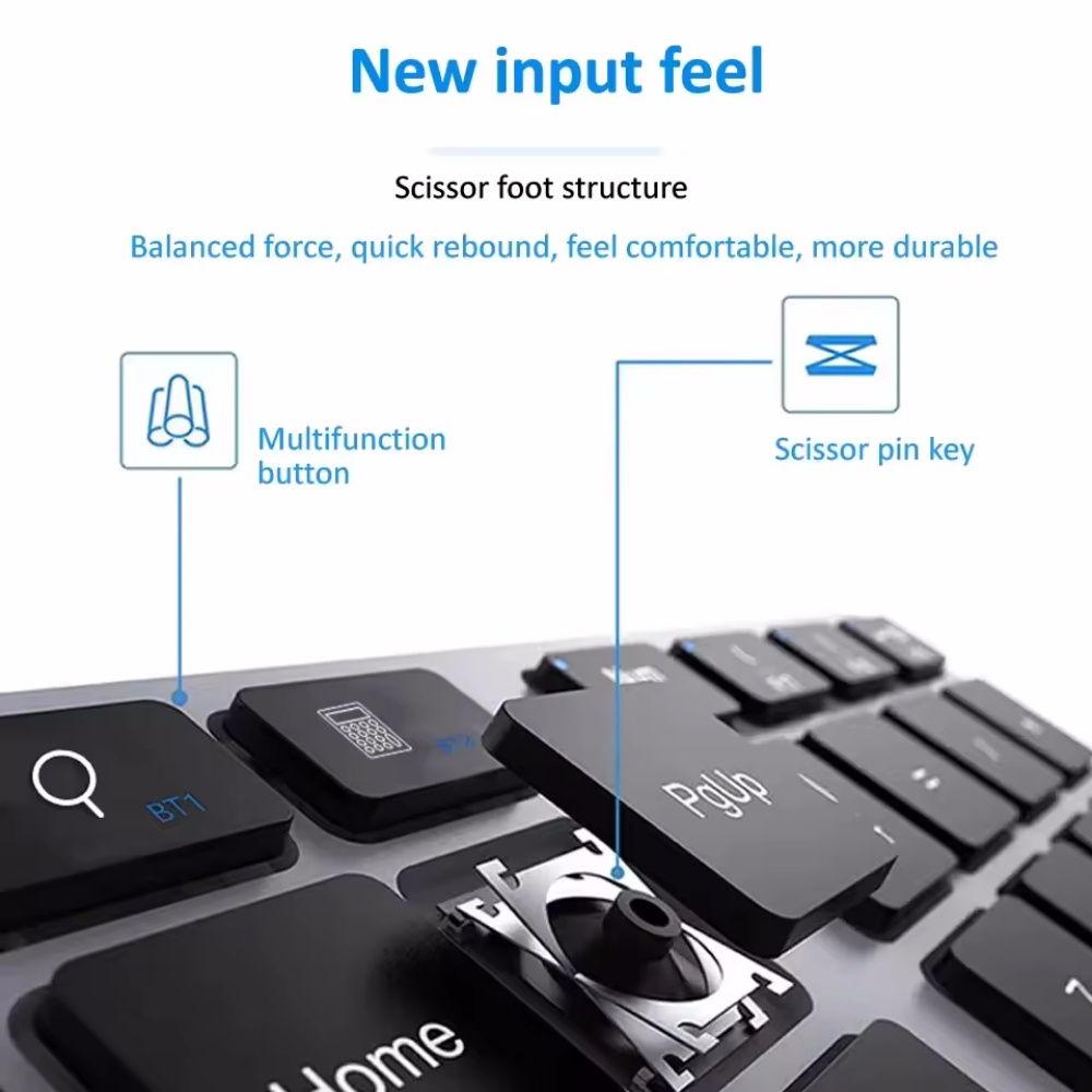 2.4Ghz Wireless + Bluetooth Nu - đánh giá và giá Keyboard Numpad Separate