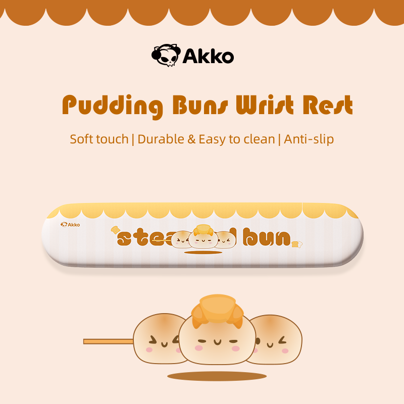 Akko Pudding Buns Keyboard Wri - đánh giá và giá Wrist Rest Ergonomic
