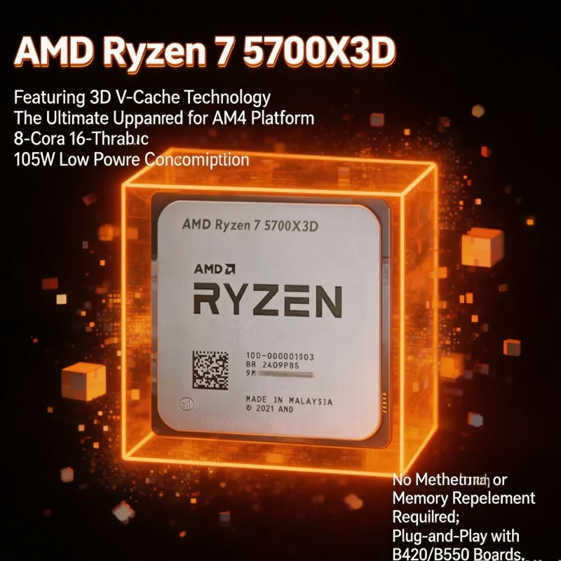 New AMD Ryzen 7 5700X3D R7 570 - đánh giá và giá Amd Cpu Ryzen 7