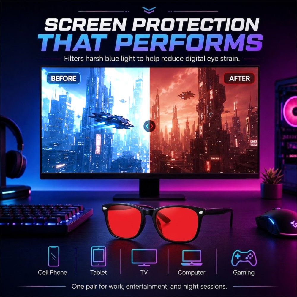 Anti Blue Light Gaming Glasses - đánh giá và giá Gaming Glasses Tinted