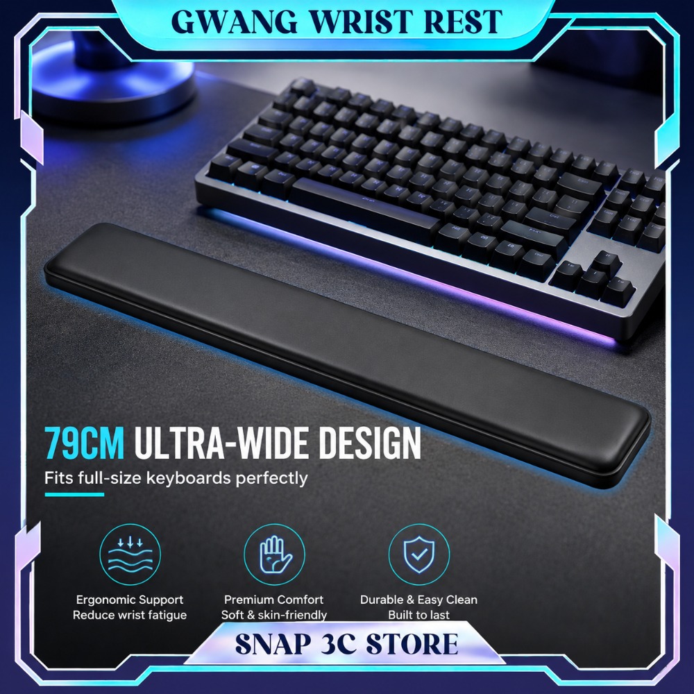 GWANG Premium Leather Keyboard - đánh giá và giá Wrist Rest Ergonomic