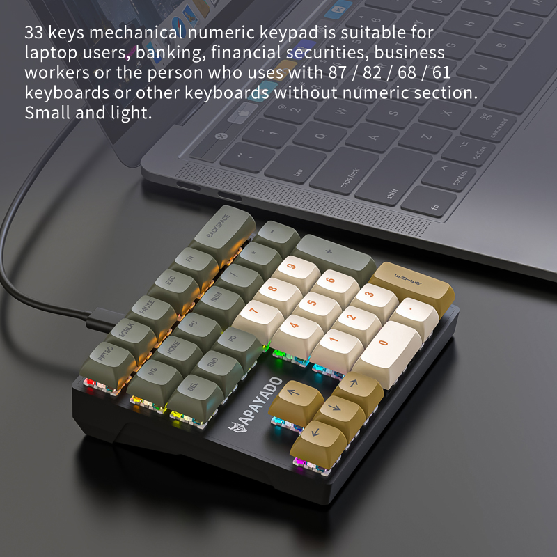 K33 Compact Mechanical Numpad, - đánh giá và giá Keyboard Numpad Separate