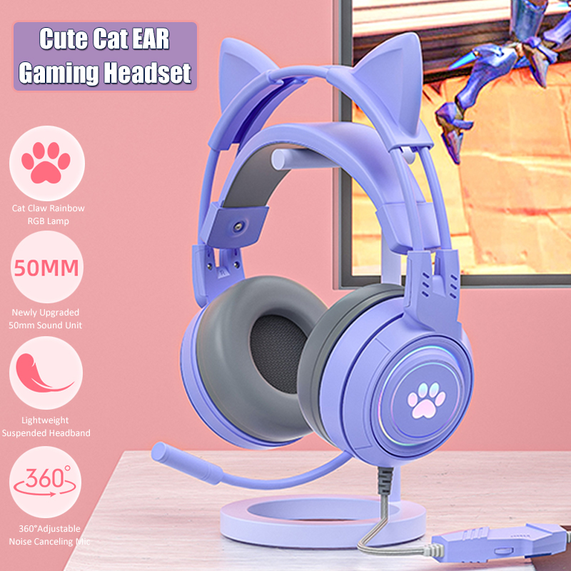 Cute Cat Ear Gaming Headphones - đánh giá và giá Gaming Accessories For Kids