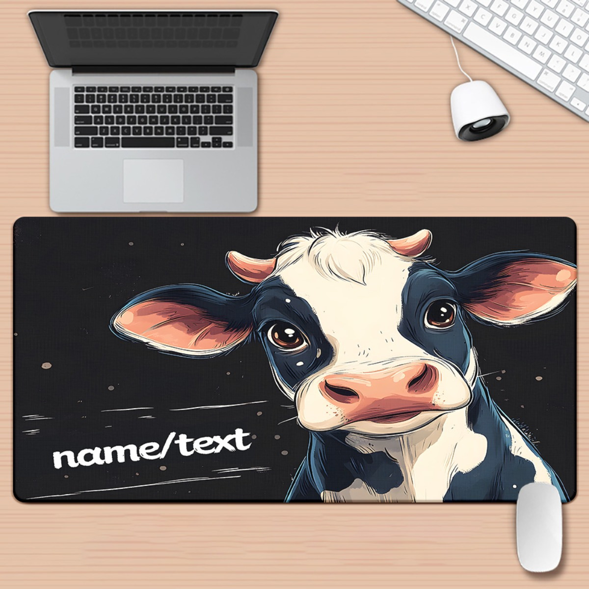 Cute Cow Cartoon Mouse Pad XXL - đánh giá và giá Gaming Accessories Name