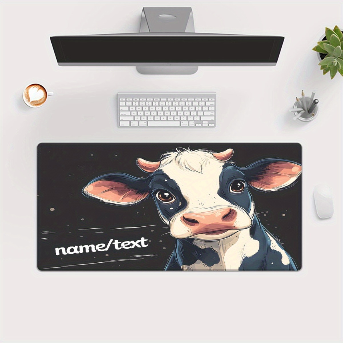 Cute Cow Cartoon Mouse Pad XXL - đánh giá và giá Gaming Accessories Name