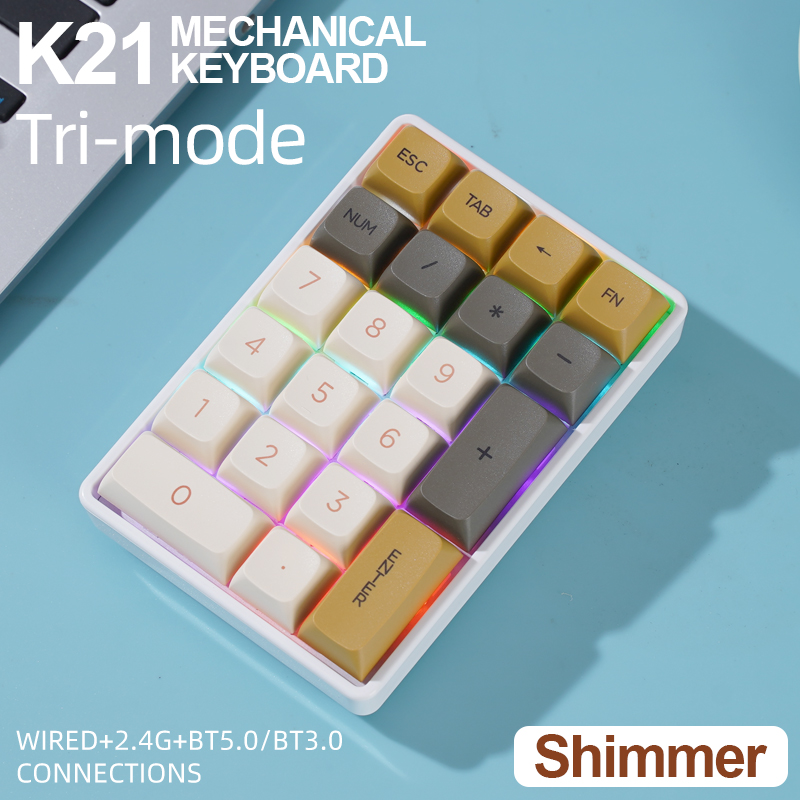 K21 Tri-mode Mechanical Numeri - đánh giá và giá Keyboard Numpad Separate